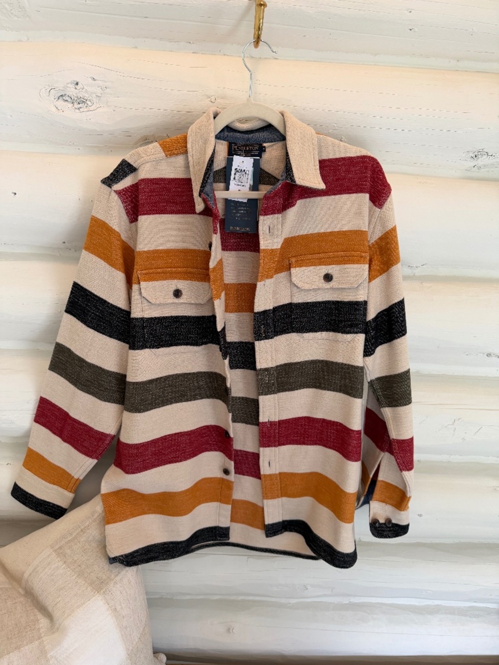 Pendleton MEN'S GLACIER COTTON CHAMOIS DRIFTWOOD SHIRT